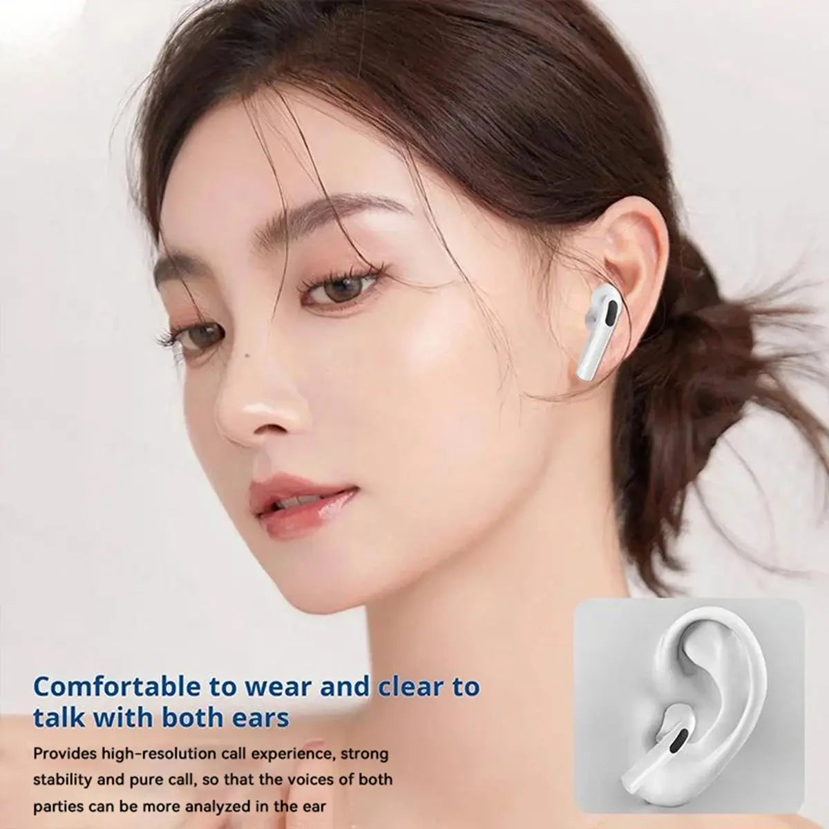 Keai Wireless Earbuds Bluetooth 5.3 with Hifi Stereo Sound, Long Battery Life, Built-In Microphone and Portable Charging Case for Sports, Office, Calls, Music and Daily Use